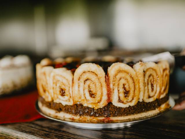 Nahaufnahme leckerer Kuchen